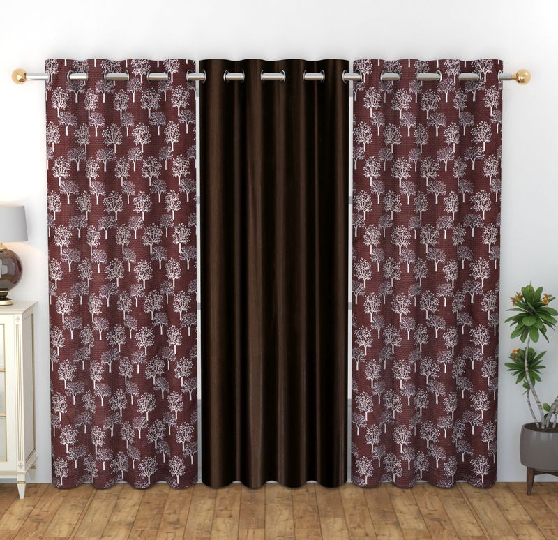 La Elite Room Darkening Polyester Window Curtains