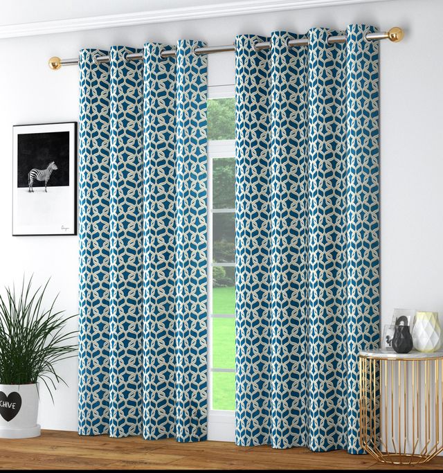 La Elite Room Darkening Polyester Window Curtains