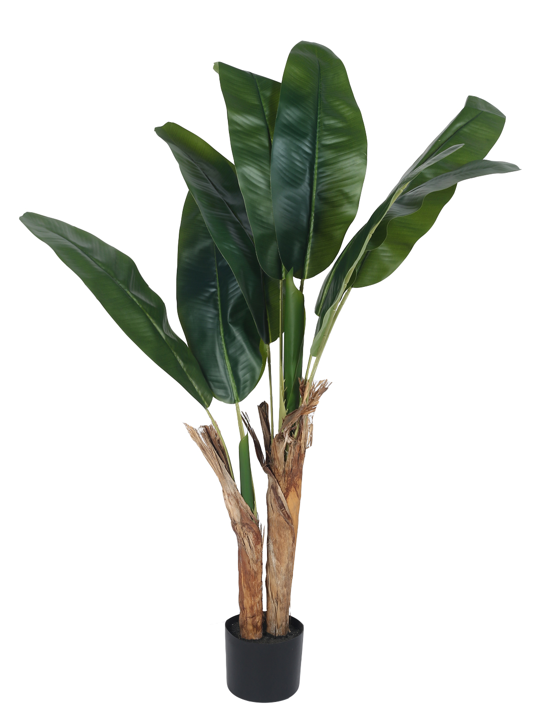Artificial Plant  55inch Artificial Real Touch Banana Plants With Black Pot |Home Decor,Office Decor Perfect decor Gift,Set of 1