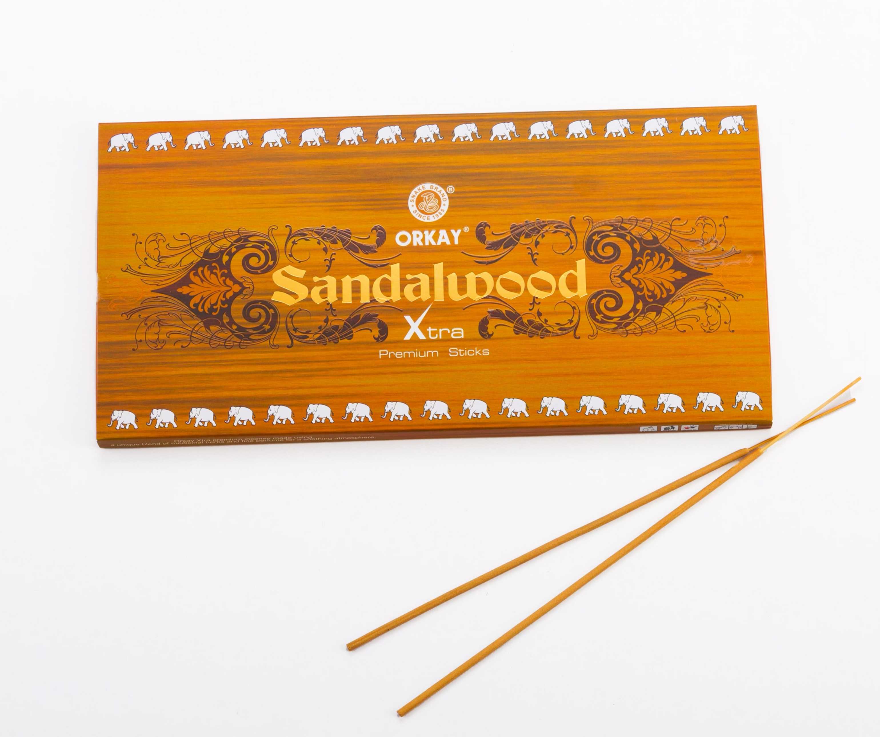 Orkay Sandalwood 25 sticks || Pack of 12 || Contains 300 sticks Sandalwood (25, Set of 12)