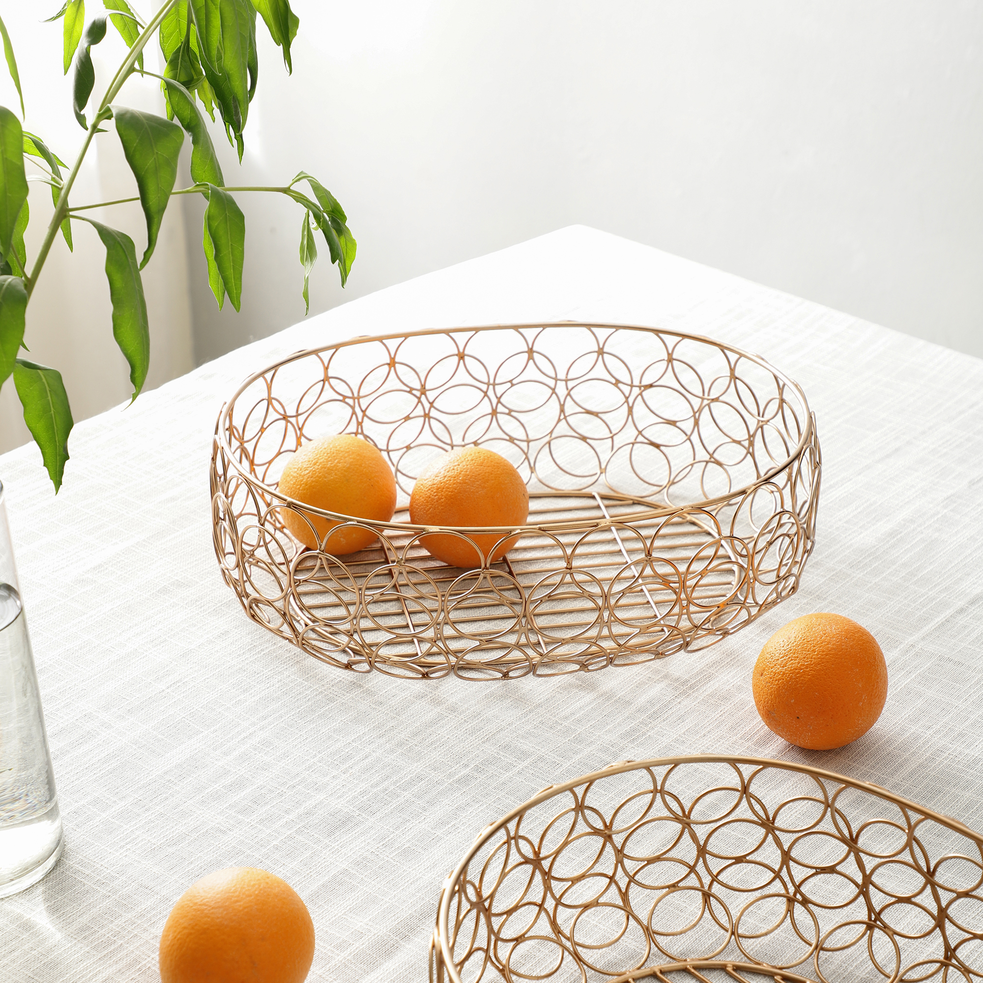 Meza Basket small size in copper