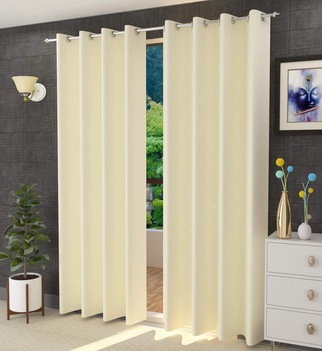 La Elite Room Darkening Polyester Window Curtains