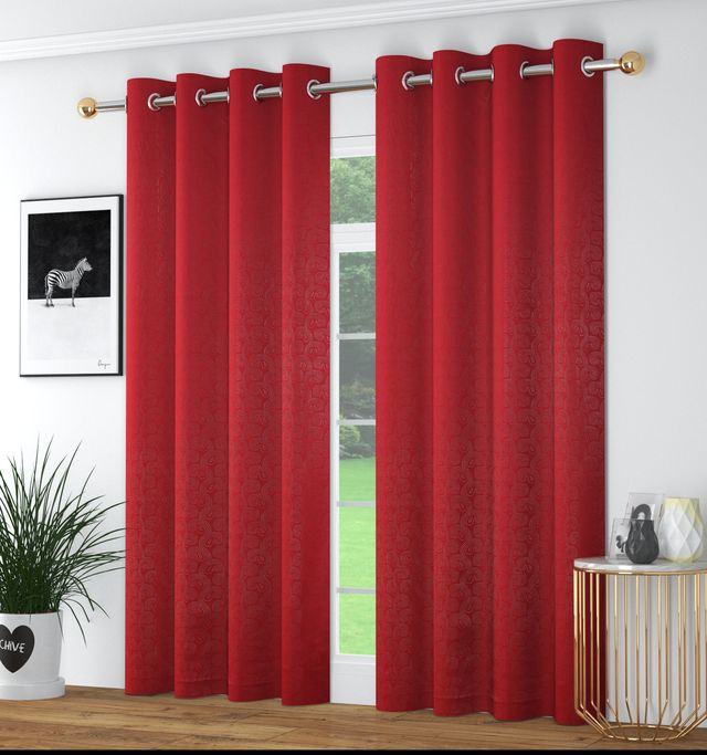 La Elite Room Darkening Polyester Window Curtains