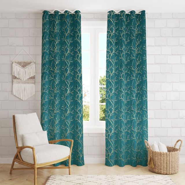 La Elite Room Darkening Polyester Window Curtains