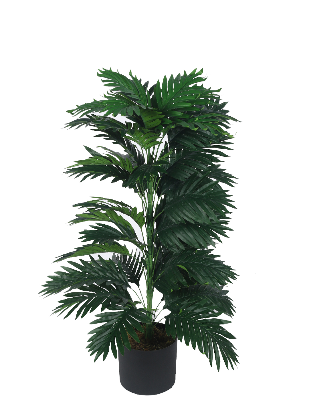 Artificial Plant 29inch Artificial Real Touch Areca Plants With Black Pot|Home Decor,Office Decor Perfect Housewarming Gift,Set of 1