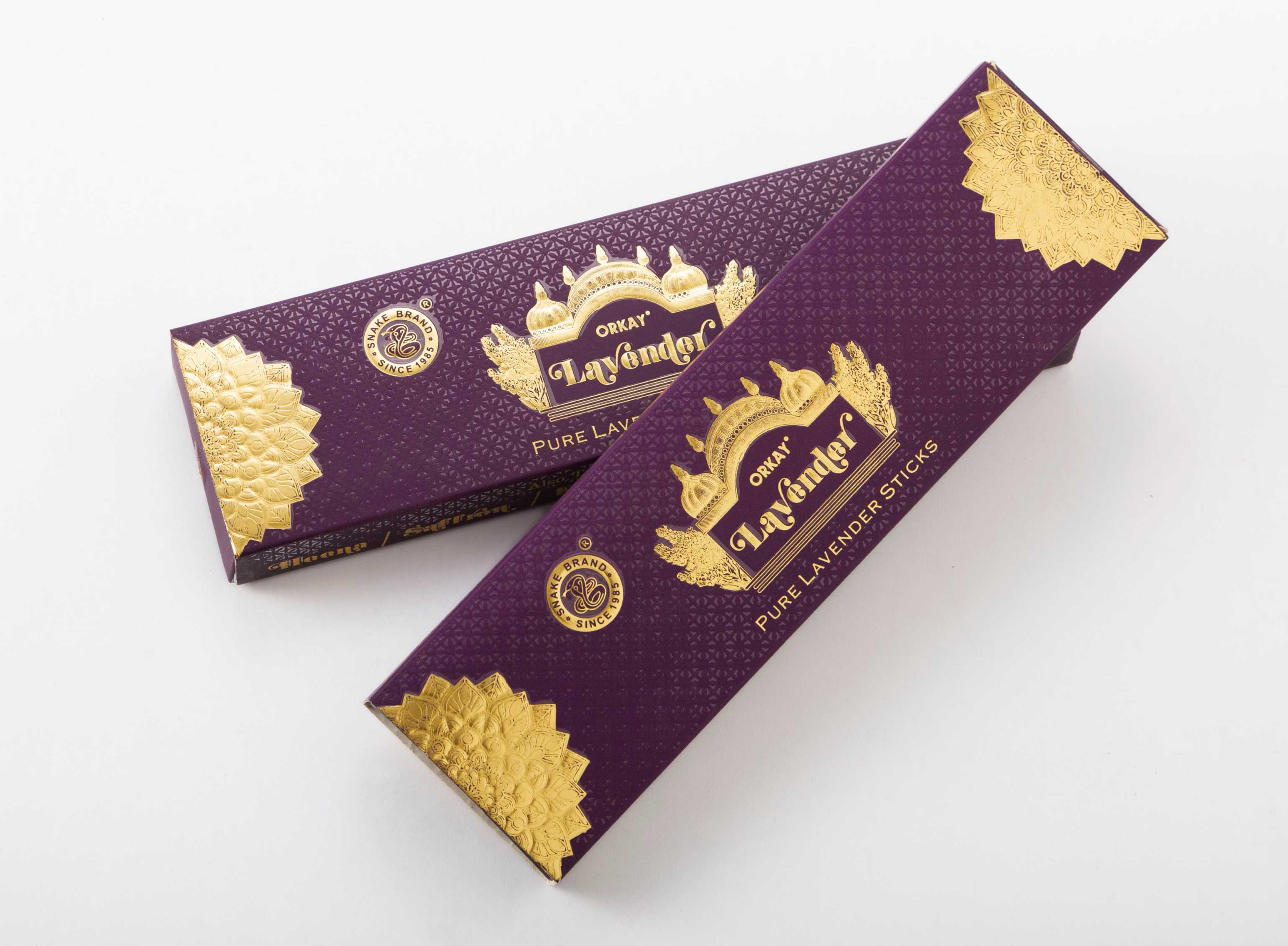 Orkay Pure Lavender 10 sticks || Pack of 12 || Contains 120 sticks Lavender (10, Set of 12)