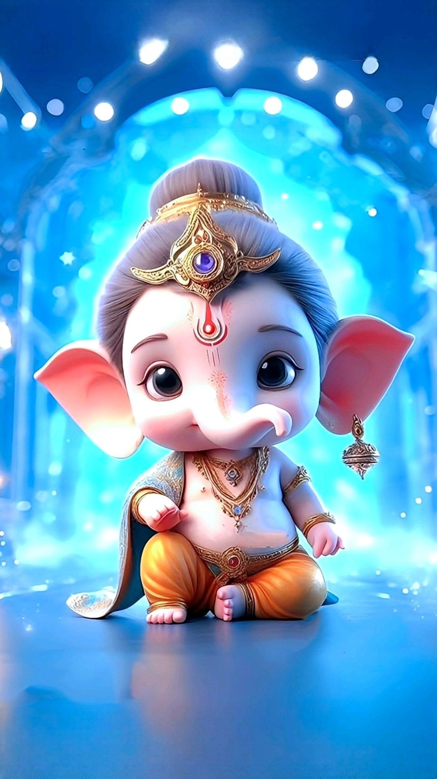 Divine Lord Ganesha Poster – 15x17 Inches"