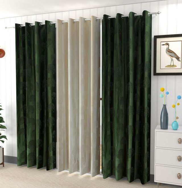 La Elite Room Darkening Polyester Window Curtains
