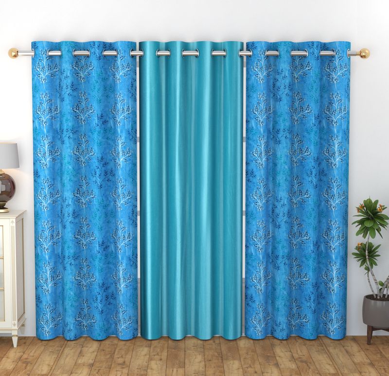 La Elite Room Darkening Polyester Window Curtains