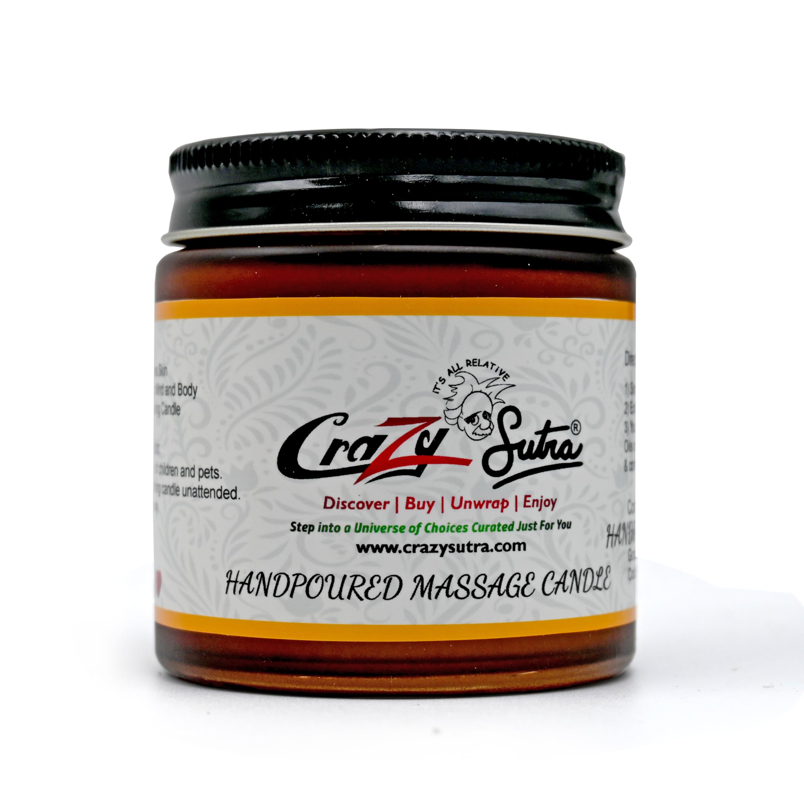 AuraDecor Premium Body Massage Candle (Made of 100% Pure Natural Wax & Essential Oils)