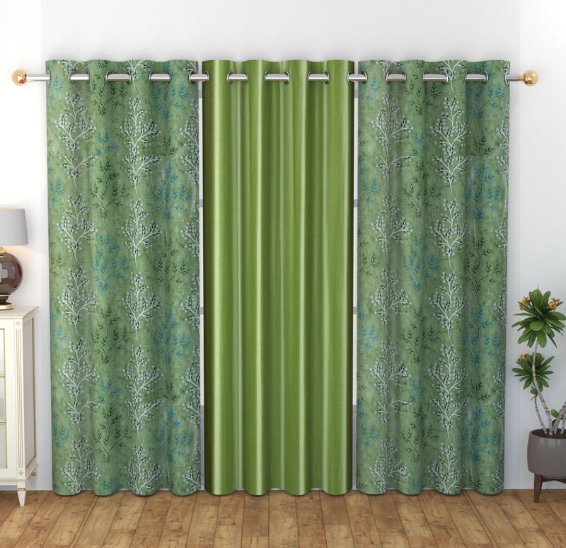 La Elite Room Darkening Polyester Window Curtains