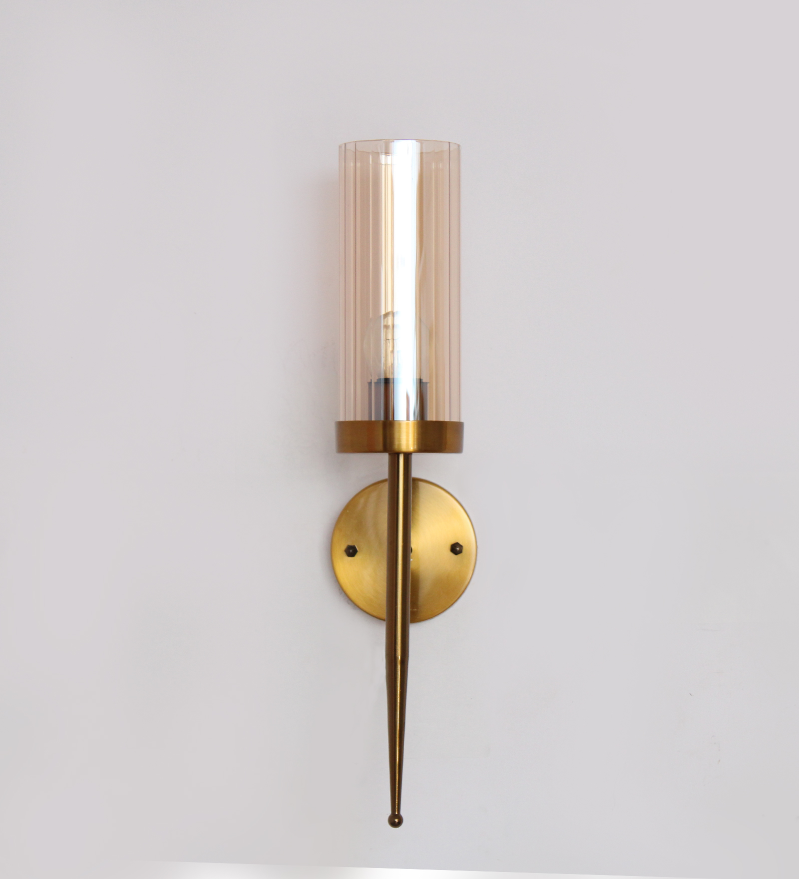 Imperial Amber Tumbler Wall Sconce Light