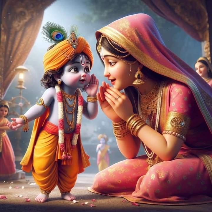 Krishna and the Gopis Poster | 15x17 Inches"