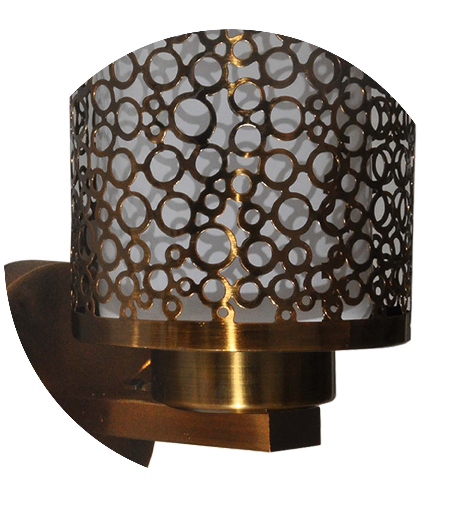 Elevate Your Space with the Circular Trellis Jali Wall Light