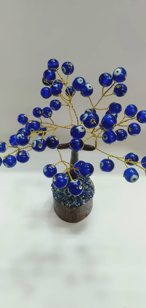 Fengshui Blue Evil Eye Tree for Showpiece & Negative energy removal.