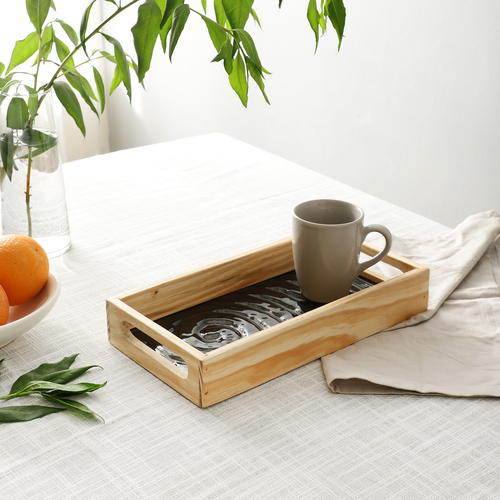 Duran Black Spiral Tray - small size and Large size