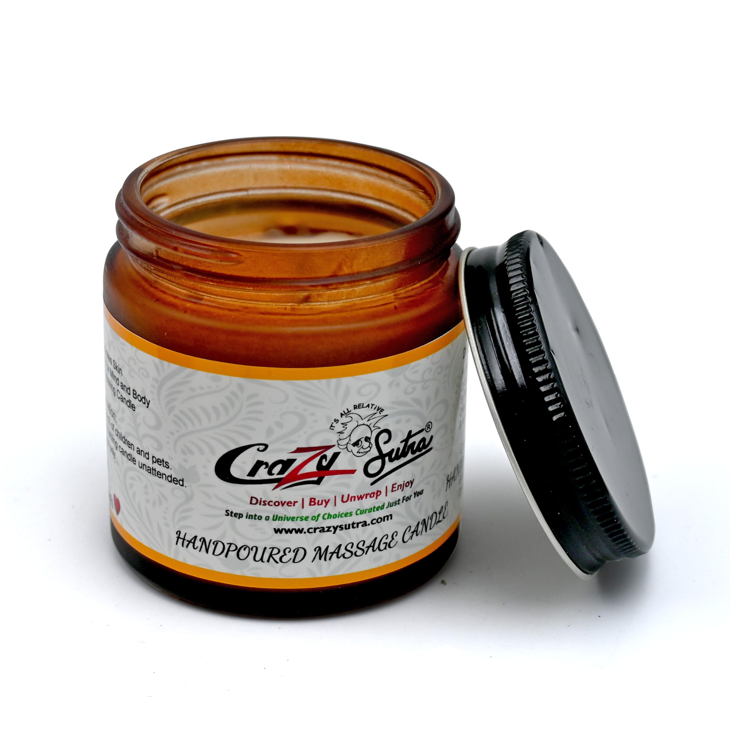 Premium Body Massage Candle (Made of 100% Pure Natural Wax & Essential Oils)