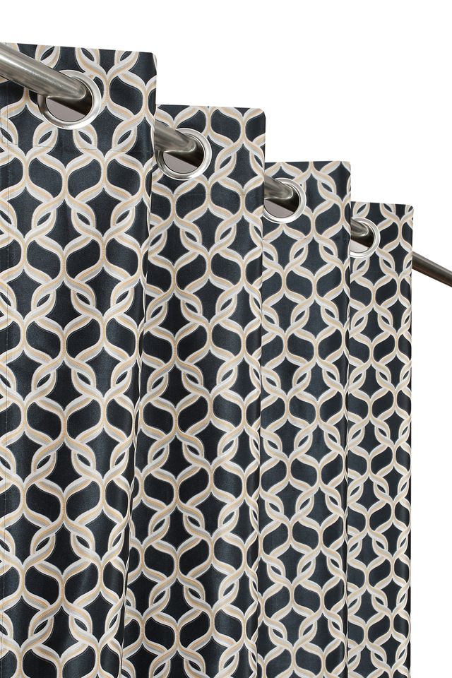La Elite Room Darkening Polyester Window Curtains