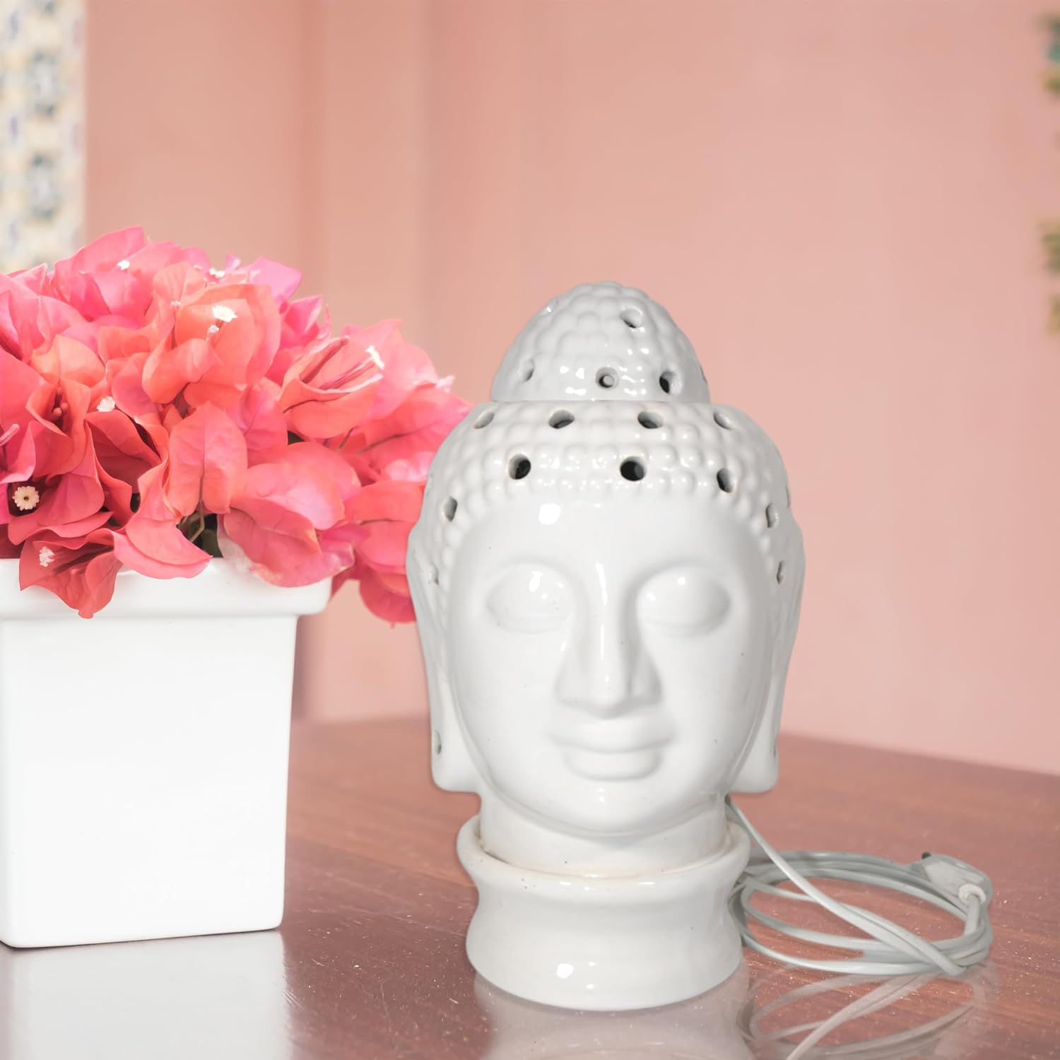 Oil Diffuser, Buddha Electric Ceramic Aroma Oil Diffuser/Natural Air