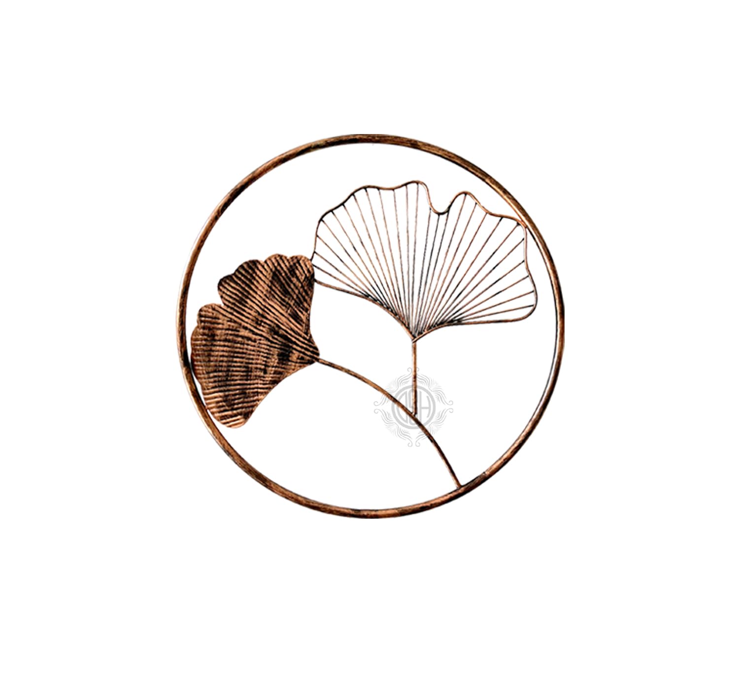 Metal Wall Art Multicolor Decorative Metal Gingko leaf (Set Of 3) Wall Decor
