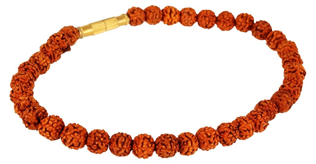 NATURAL Rudraksha Beads Flexible bracelet For Unisex.