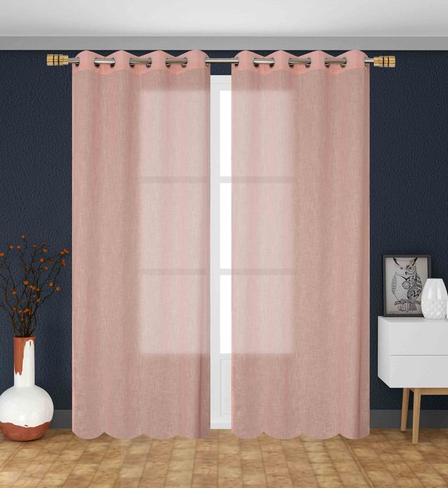 La Elite Room Darkening Polyester Window Curtains