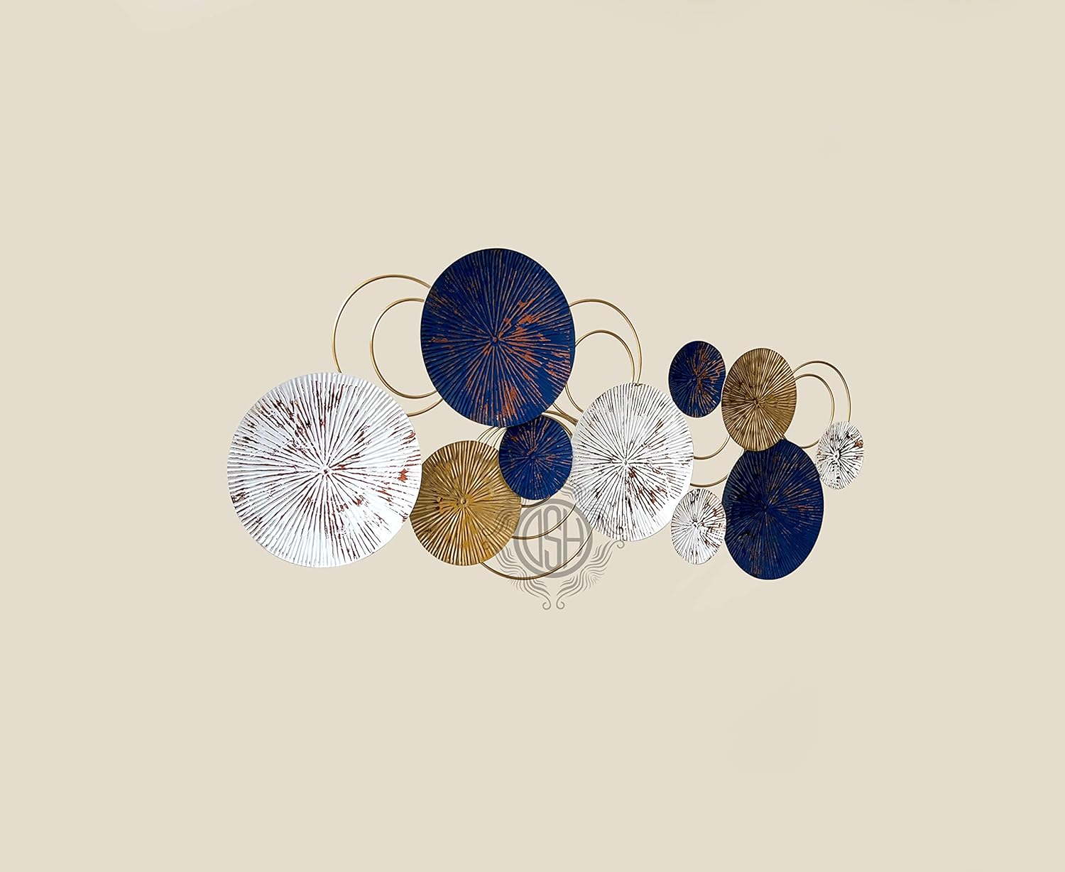 Metal Wall Art Wall Sculpture Wall Hanging Showpiece Perfect For Home.