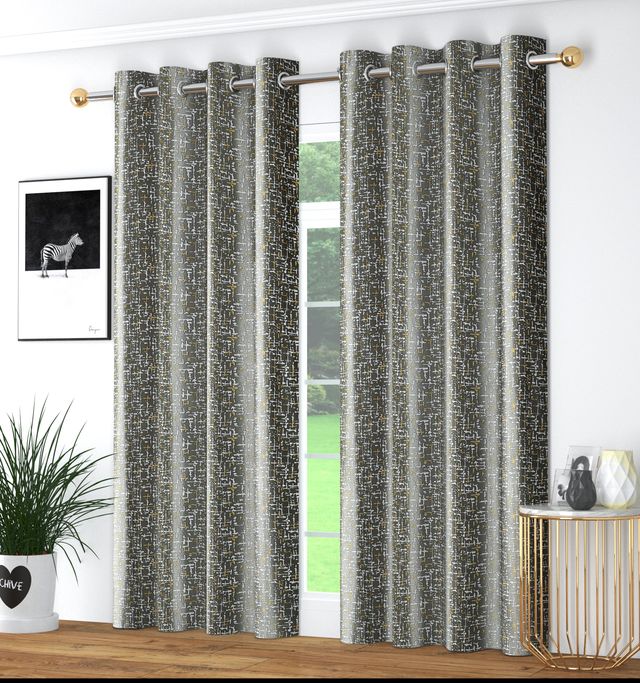 La Elite Room Darkening Polyester Window Curtains