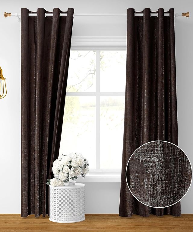 La Elite Room Darkening Polyester Window Curtains