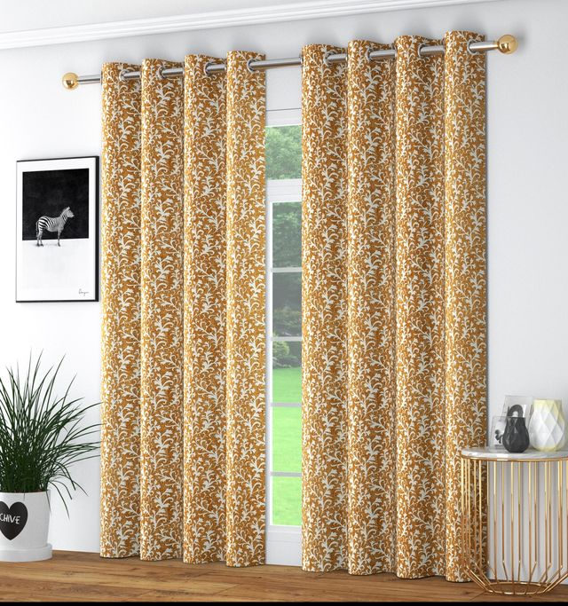 La Elite Room Darkening Polyester Window Curtains