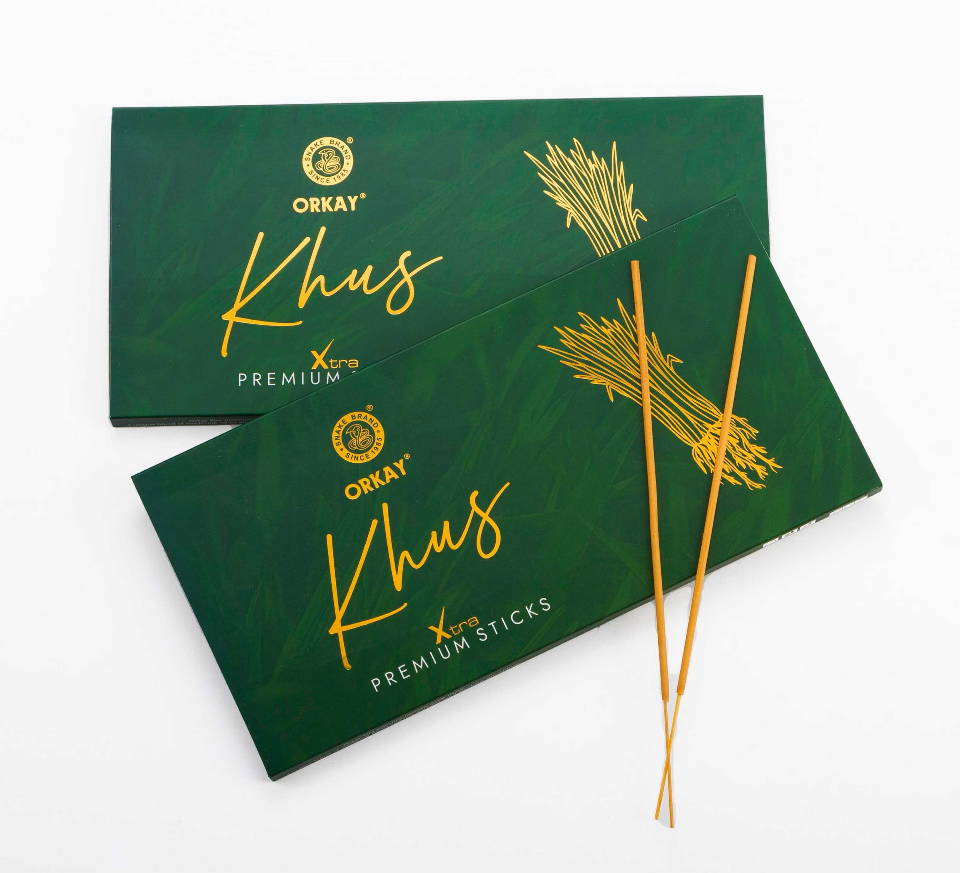 Orkay Khus 25 sticks || Pack of 12 || Contains 300 sticks Khus (25, Set of 12)