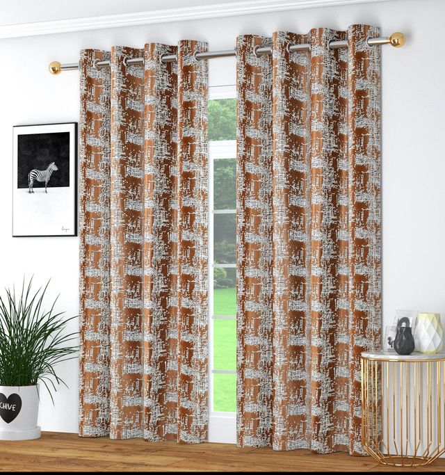 La Elite Room Darkening Polyester Window Curtains