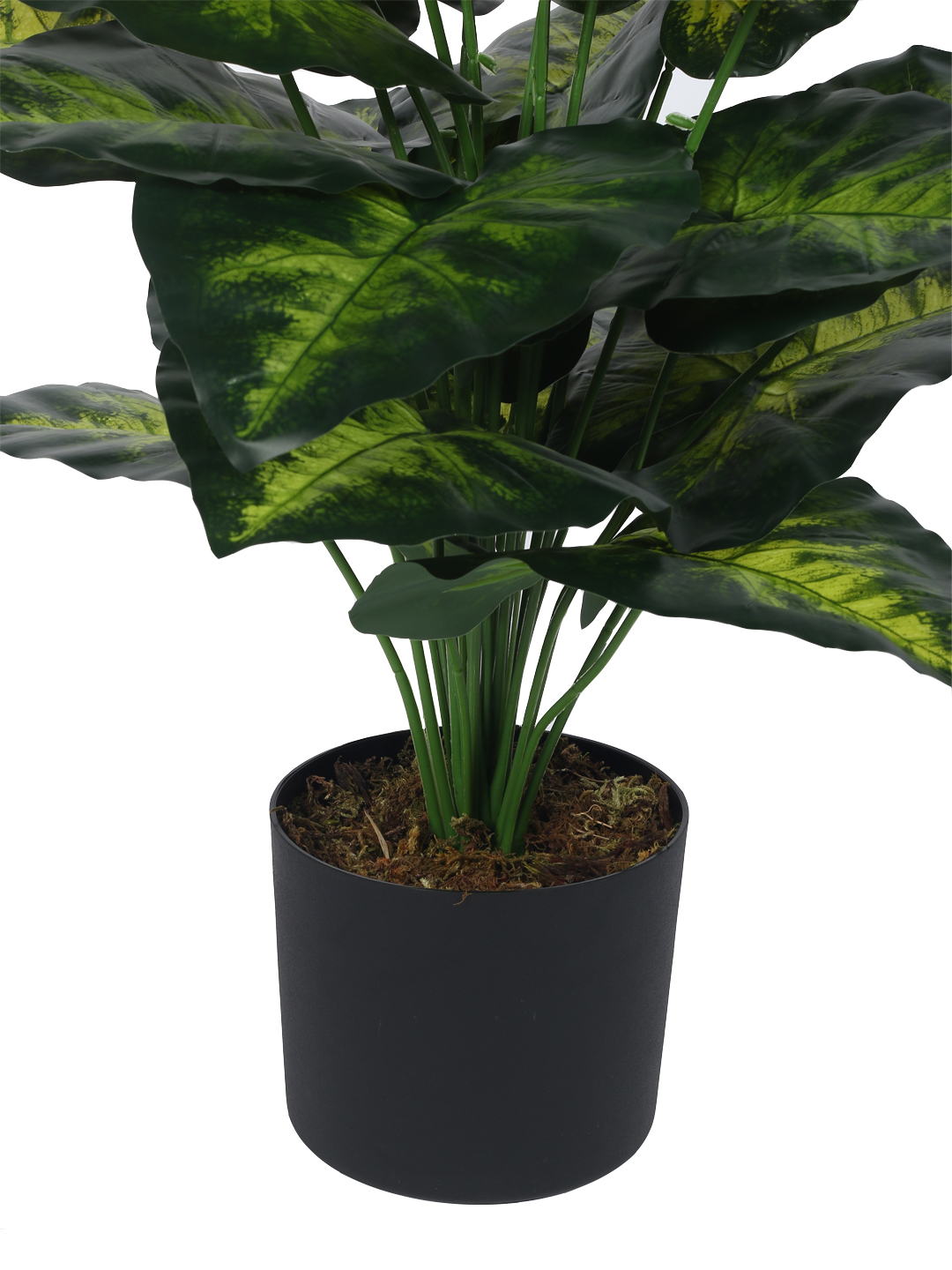 Artificial Plant 31inch Artificial Real Touch Dieffenbachia With Black Pot |Home Decor,Office Decor Perfect decor Gift,Set of 1
