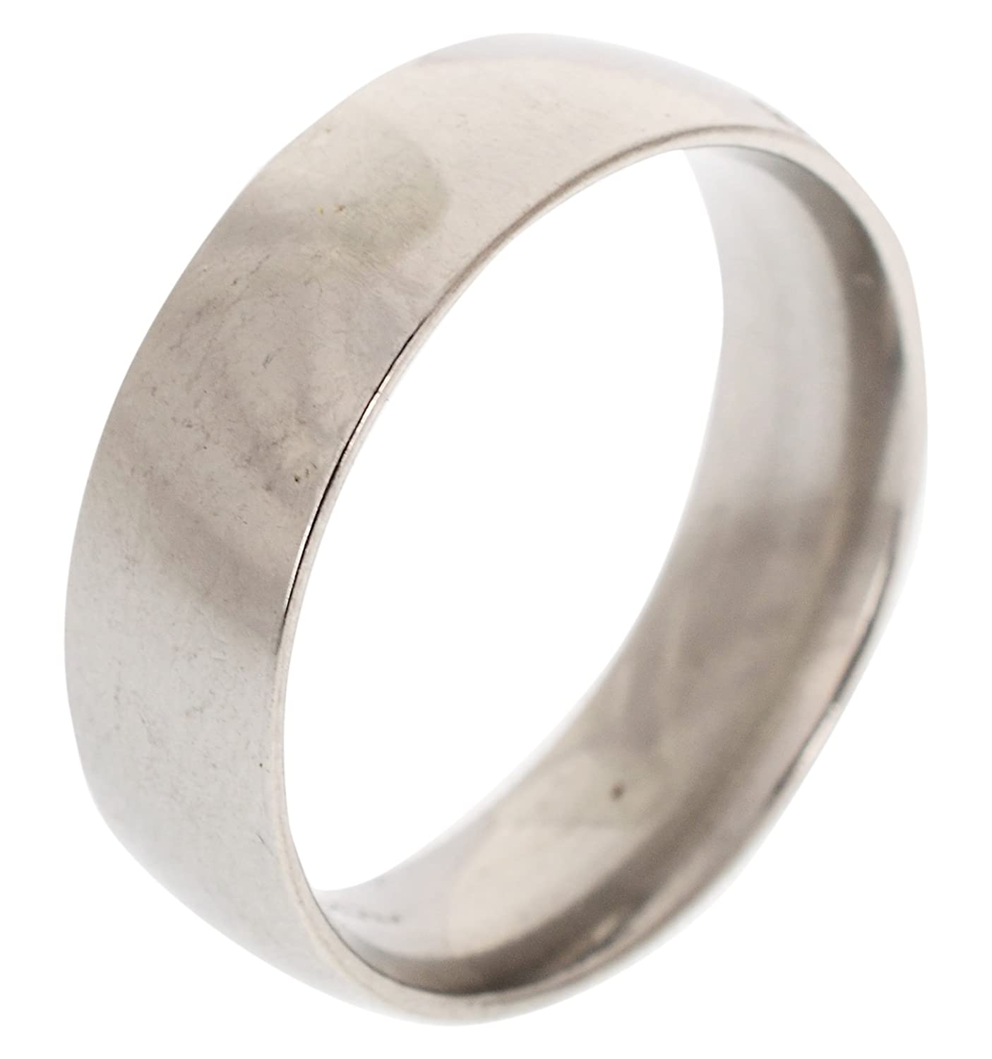 Classic Stainless IRON Ring Silver Unisex Finger Chhalla Ring (Size:22).