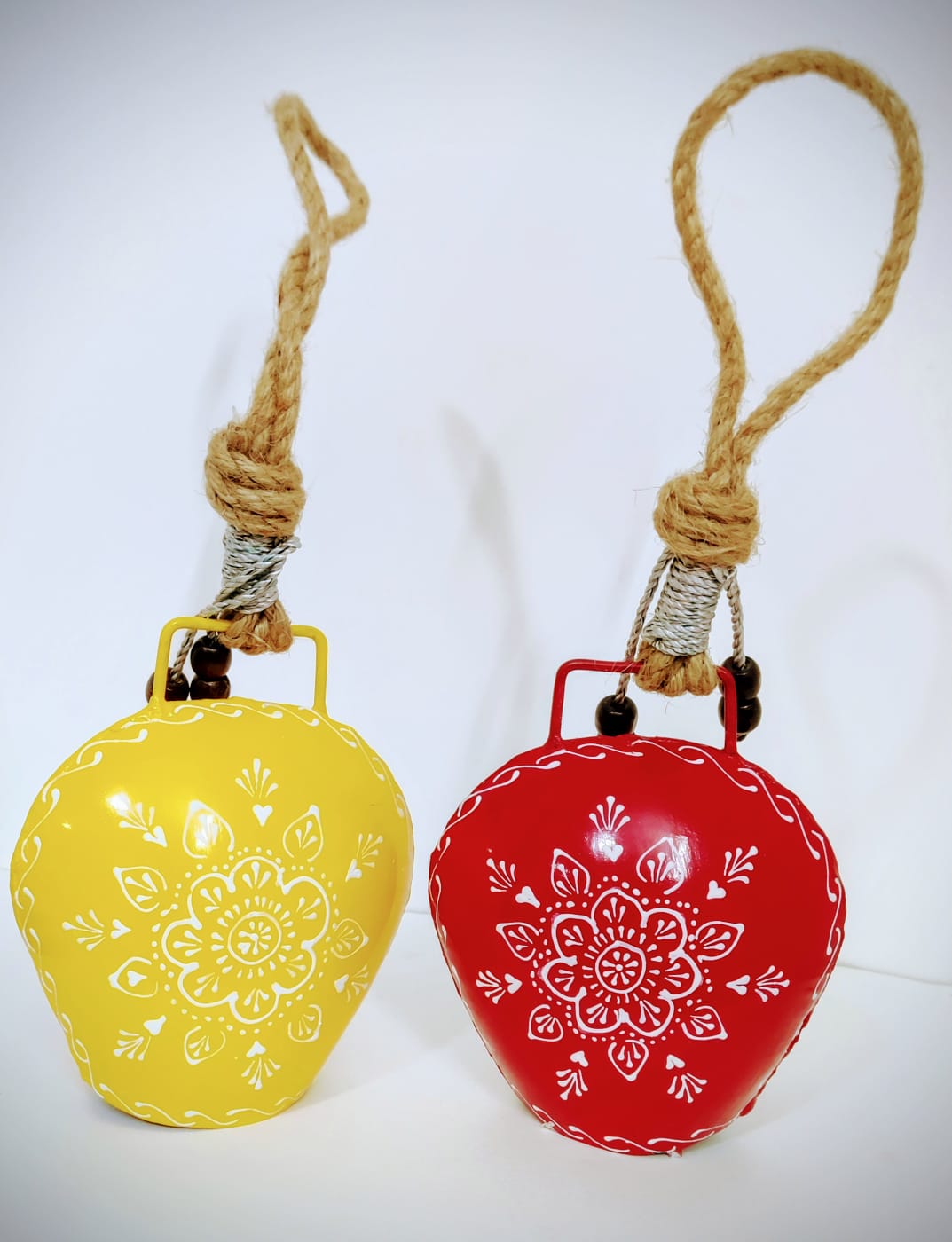 Combo Yellow & Red Bell |Set of 2|