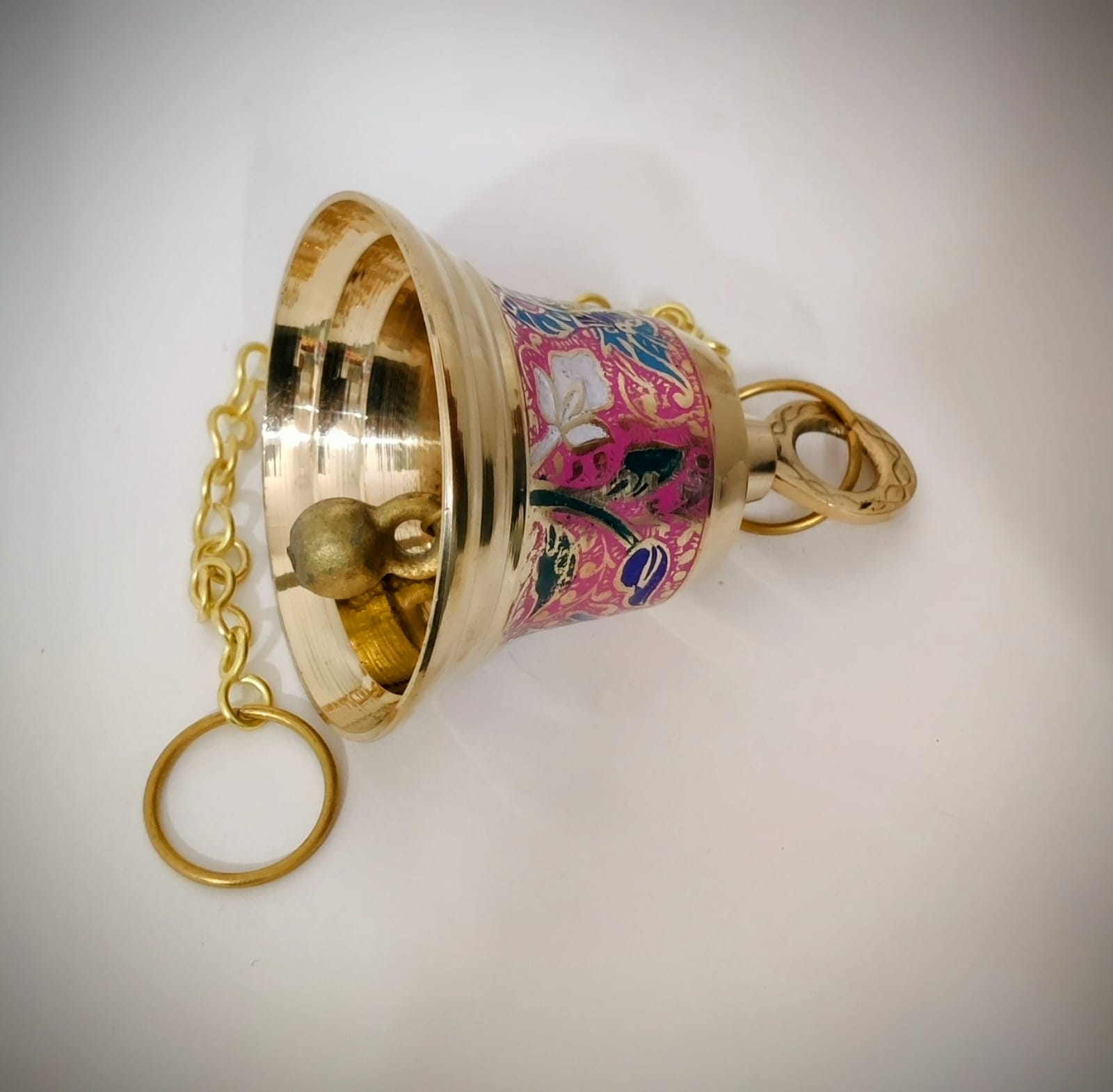 Pink Pooja Bell for Chakra Healing