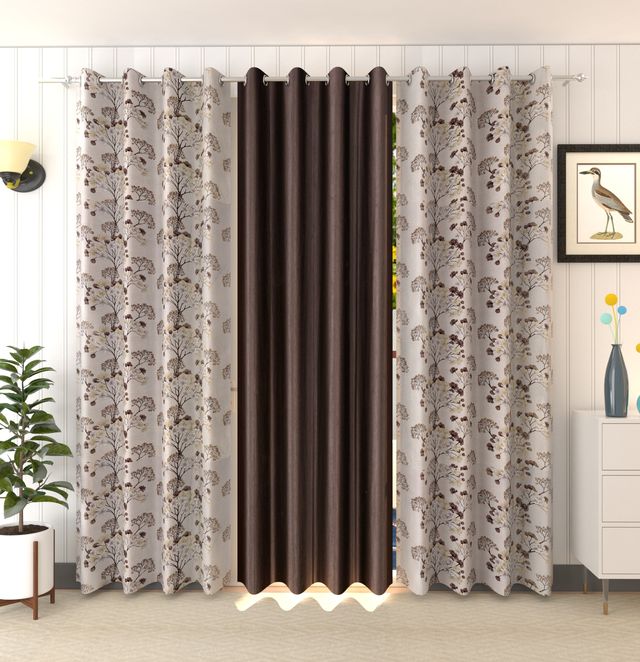 La Elite Room Darkening Polyester Window Curtains