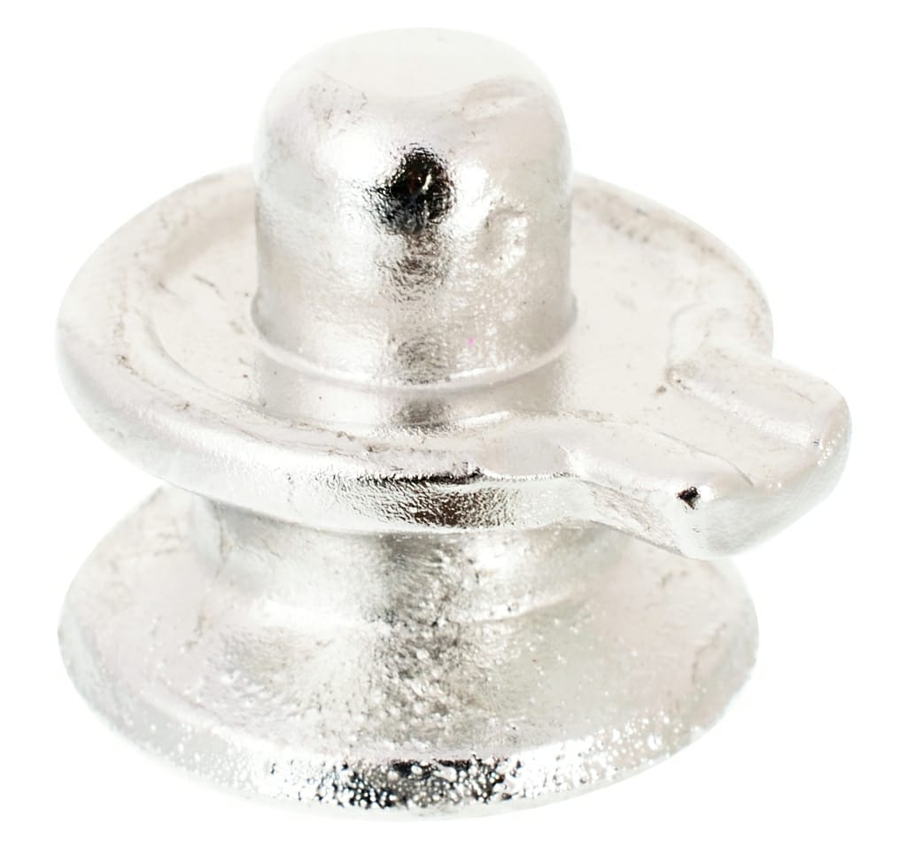 Mercury Lord Shiva's Shivling Idol Parad Idol In (19 Gm) Silver.