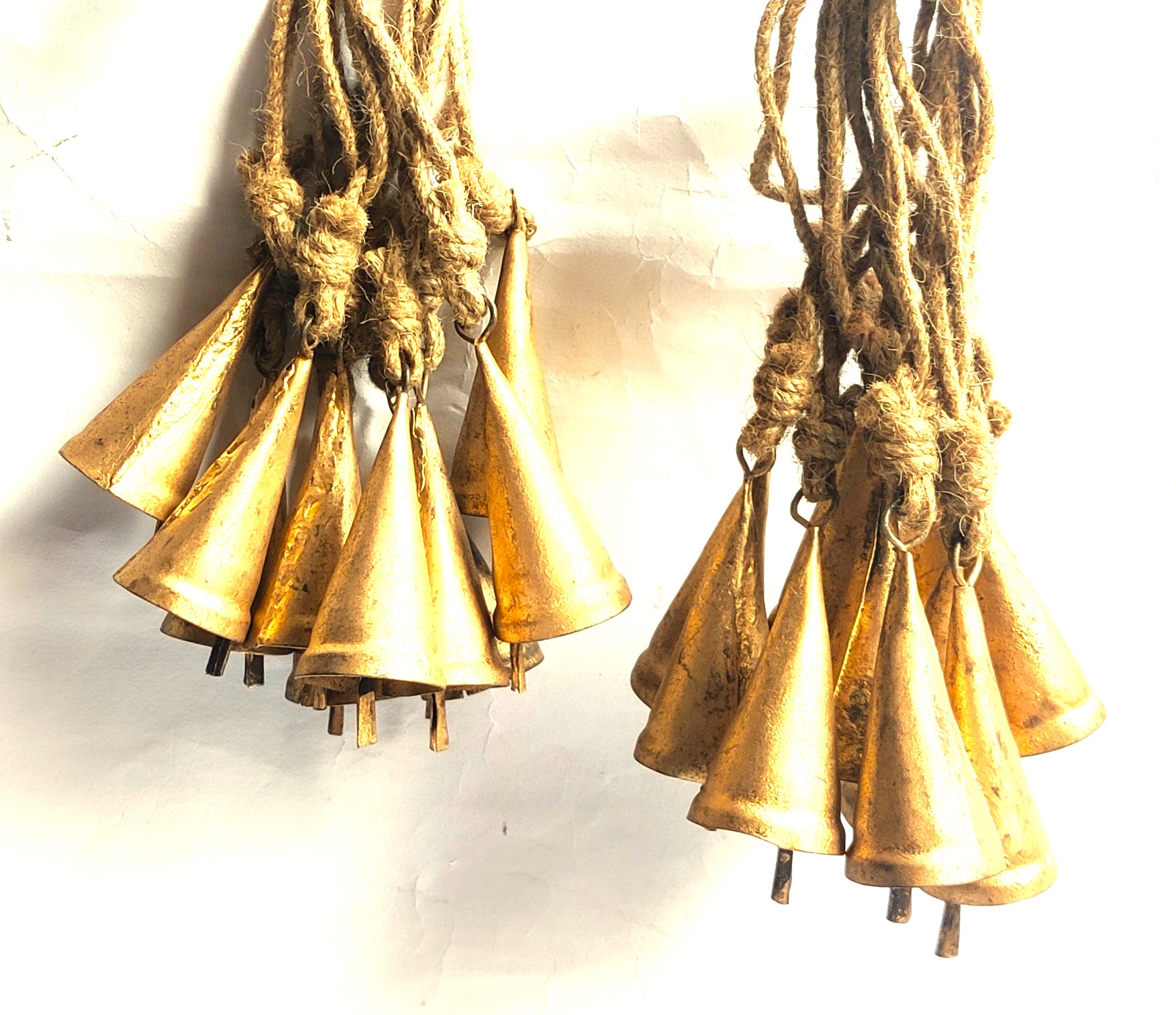 Set of 5 Cone Shaped Hanging Bells