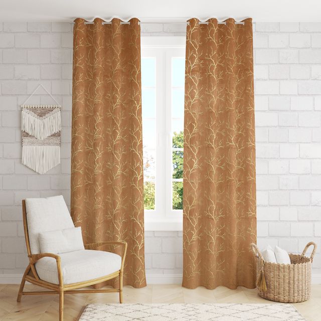 La Elite Room Darkening Polyester Window Curtains