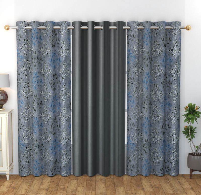 La Elite Room Darkening Polyester Window Curtains