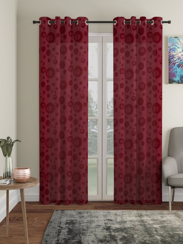 La Elite Room Darkening Polyester Window Curtains