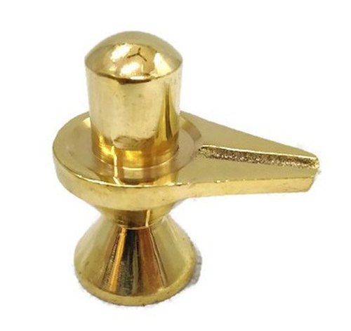 Pure Brass Shivling Idol Statue For Lord Shiva's Pooja