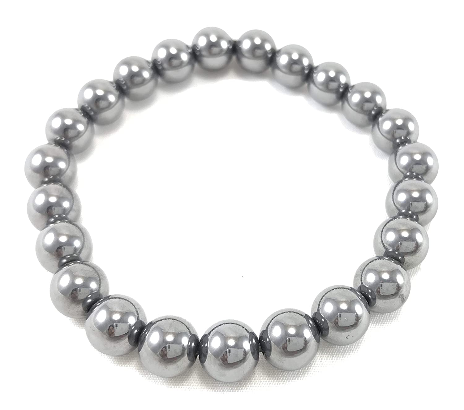 Natural Shungite Stone Stretchable Bracelet With Certificate For Unisex  (10 x 2 x 1 CM) :It is a noble stone.