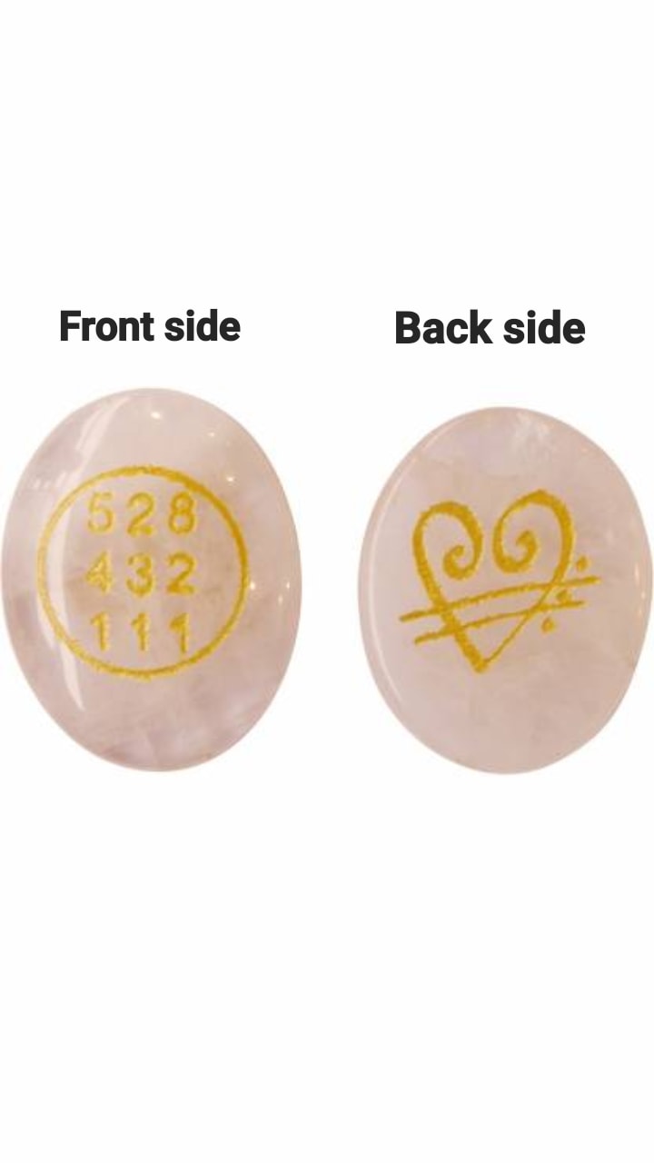 Natural Rose Quartz Money Switch Word Stone Of Prosperity (1 Piece).