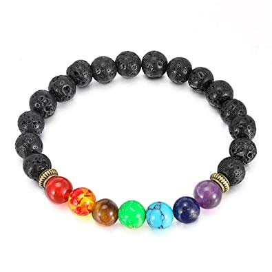 Natural Lava Quartz Stone With 7 CHAKRA HEALING BALANCE Stone With Certificate  For Unisex  (10 x 2 x 1 CM).