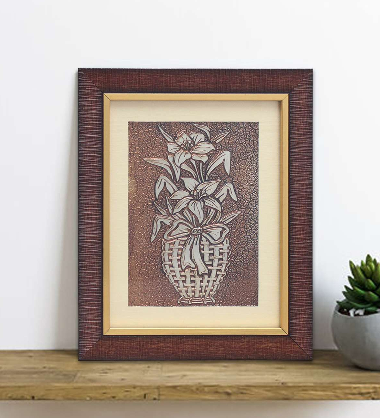 Mandrake Embossed Foil Egyptian Painting Small