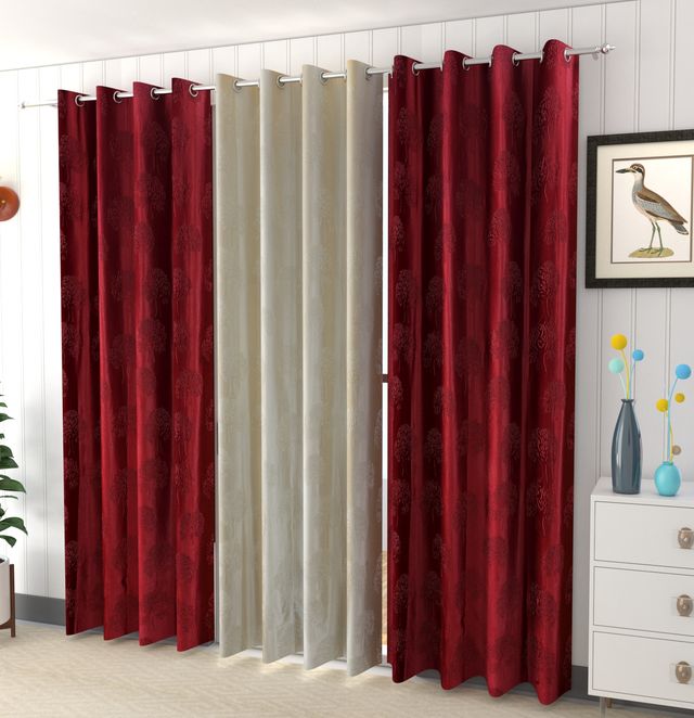 La Elite Room Darkening Polyester Window Curtains