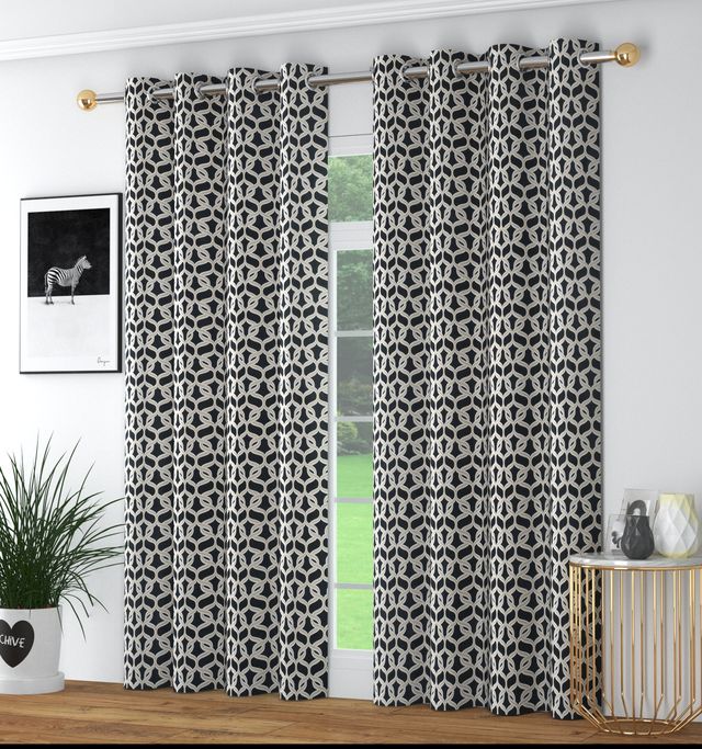 La Elite Room Darkening Polyester Window Curtains