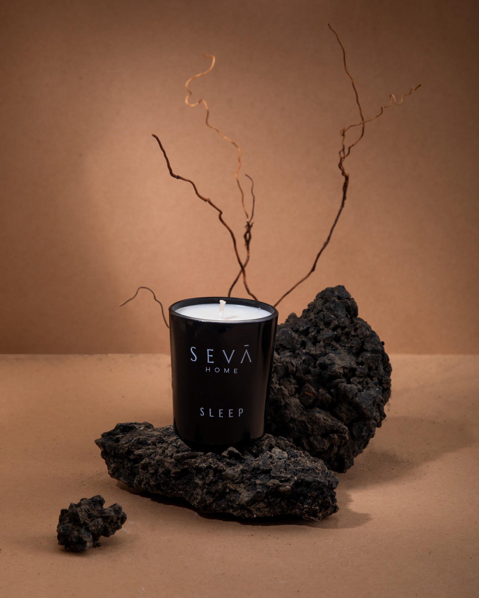 The Vibes – Sleep (Small) | 12-Hour Black Glass Candle for Restful Nights & Relaxation